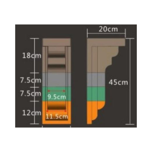 Plastic Wall Molding Panel – Decorative Vertical Insert (W-10)