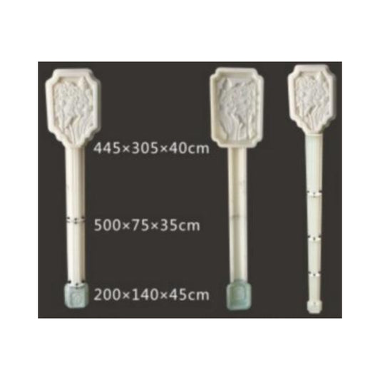 Plastic Wall Molding Panel – Floral Detail Set (W-15)