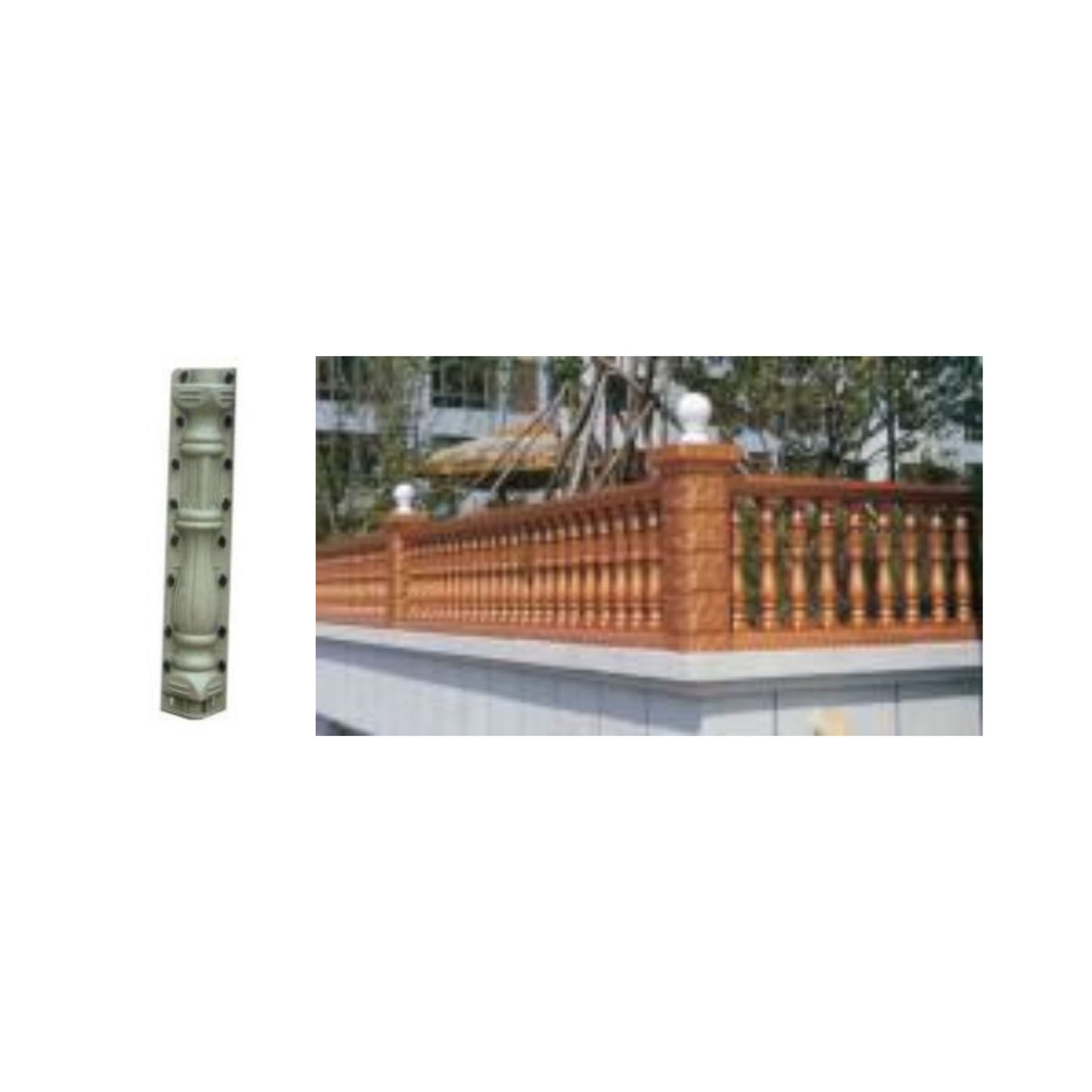 Precast Baluster Mold – Ornamental Vertical Design (B-3)