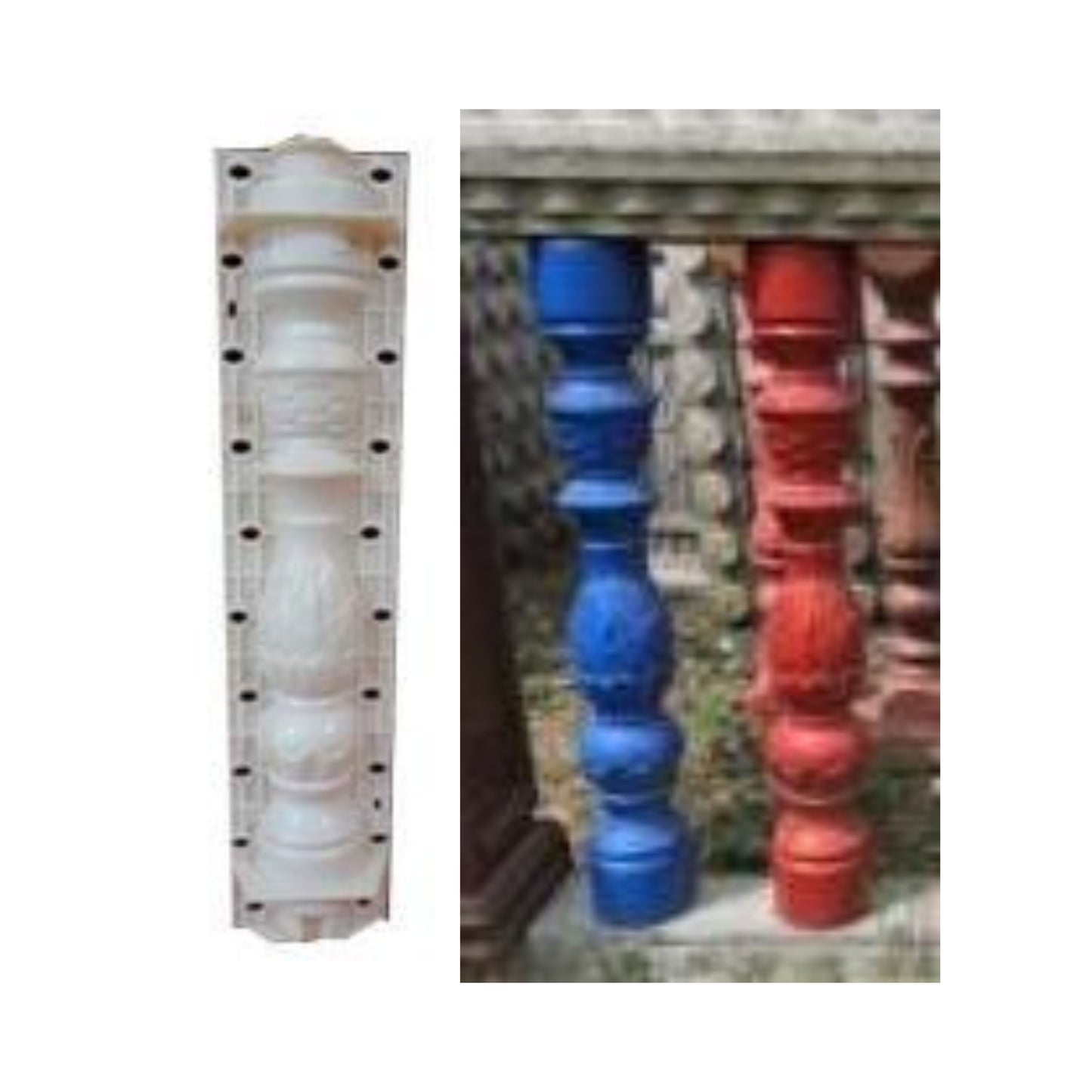 Precast Baluster Mold – Multi-Size Classic Design (B-9)