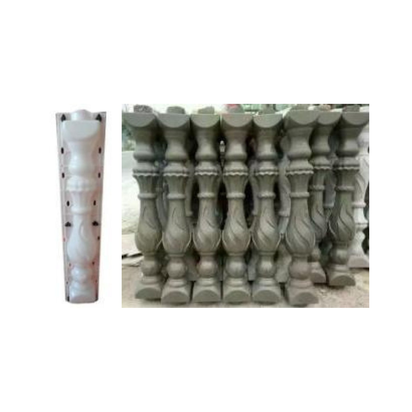 Precast Baluster Mold – Dual Height Elegant Design (B-10)