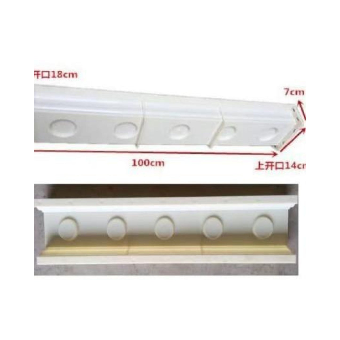 Precast Baluster Mold – Glossy Line Rail Design (B-23)
