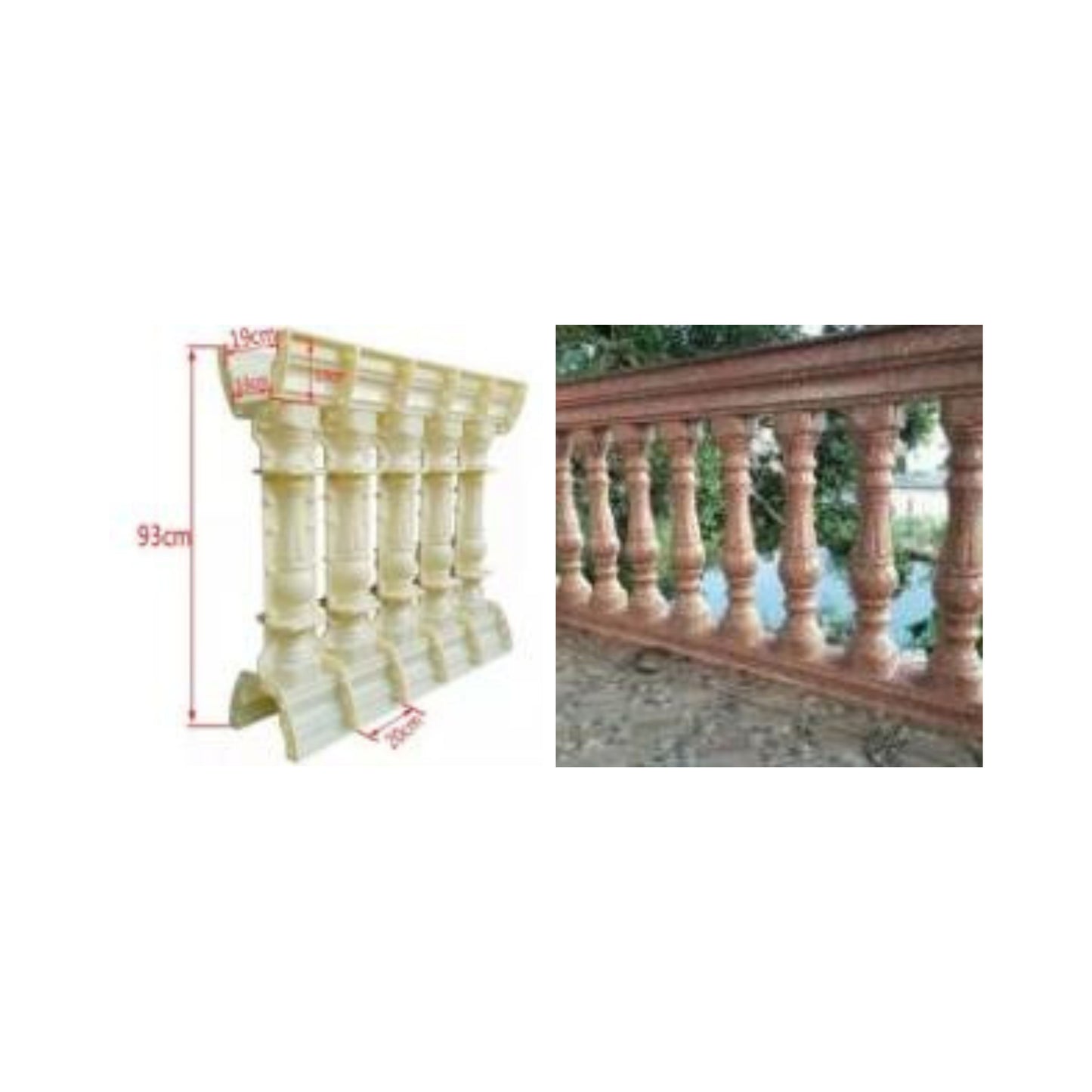 Cast-in-Place Baluster Mold – Model M-29