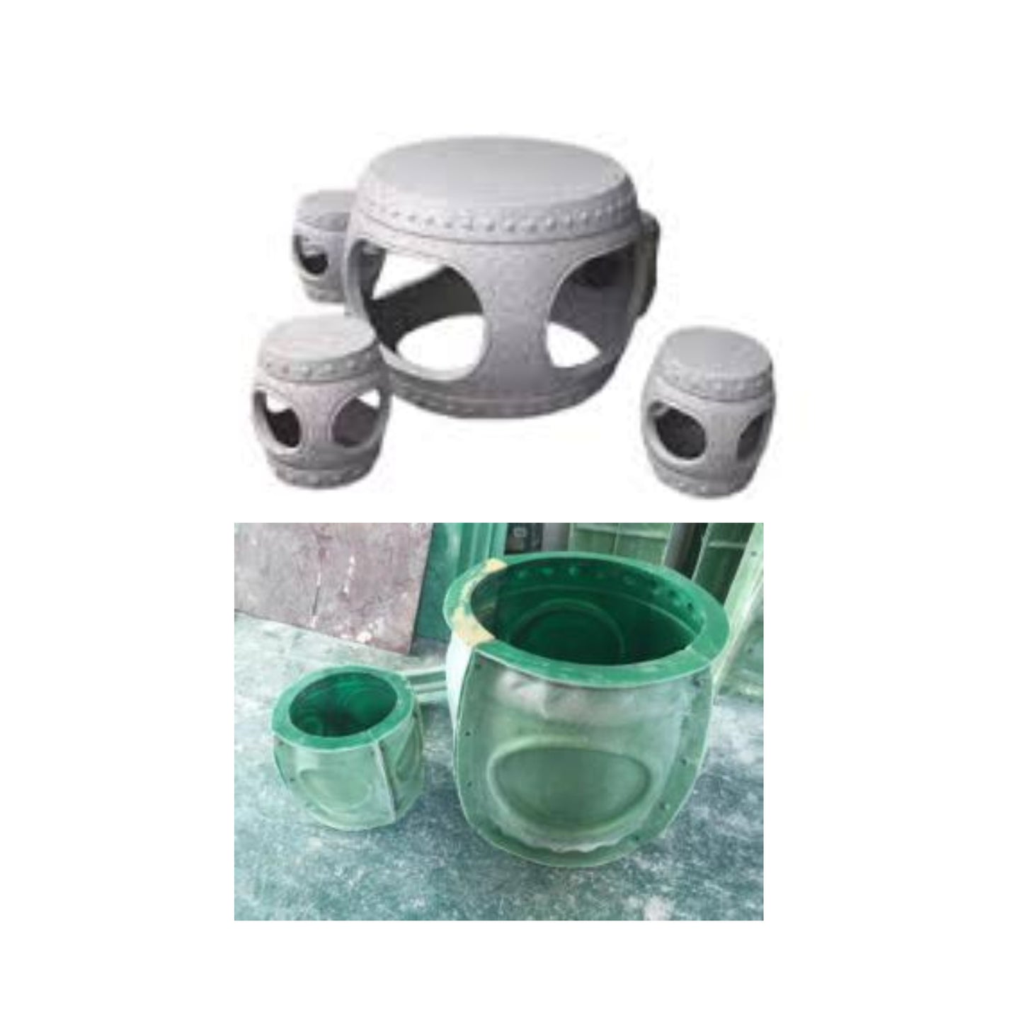 Table and Bench Mold – Model D-7