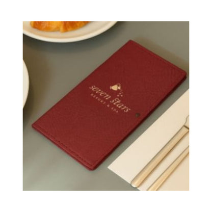 Elegant PU Leather Menu Cover