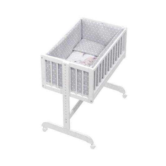 Adjustable Baby Crib with Wheels
