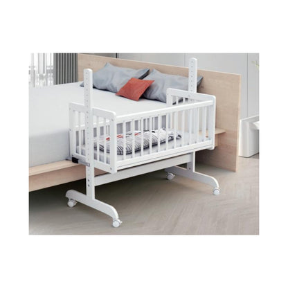 Adjustable Baby Crib with Wheels