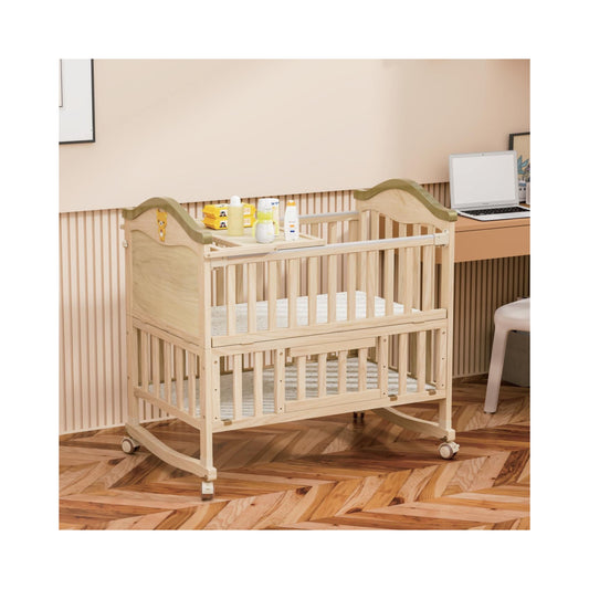 Multifunctional Baby Crib with Shelf – Model WBB588