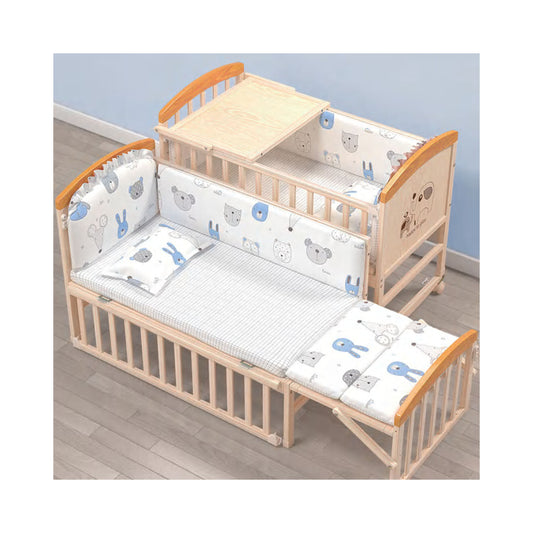 Convertible Fabric Crib with Co-Sleeping Function – Model WBBN1