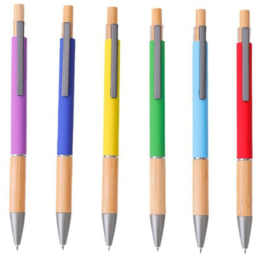 Eco Luxe Bamboo and Aluminum Ballpoint Pen