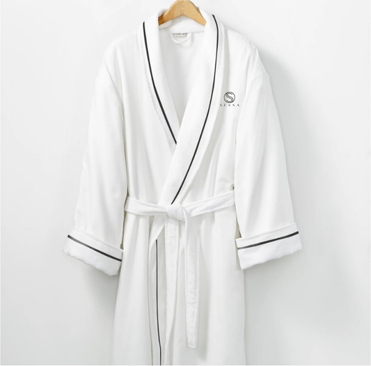 Plush Terry Cloth Robe with Lining – Absorbent & Luxurious Comfort