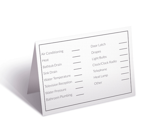 Engineering Tent Card – Durable & Professional Workplace Signage