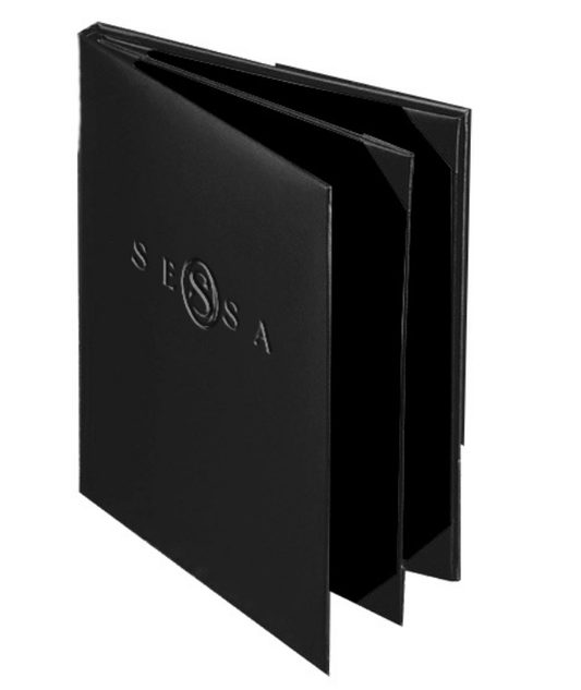 Leather Menu Cover – Premium Quality with Debossed Logo