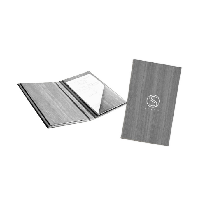 Elegant PU Leather Check Presenter