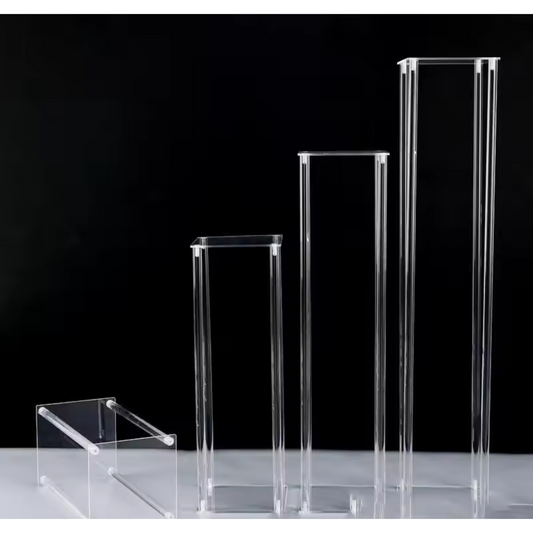 Clear Acrylic Wedding Aisle Flower Stand