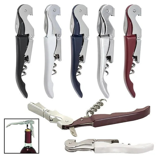Wine Opener Stainless Steel Durable Easy to Use Ergonomic Compact Professional Multifunctional