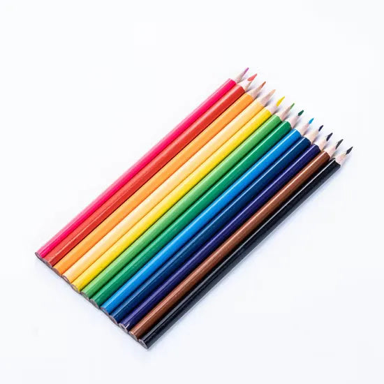 Pack of 12 Coloring Pencils – Vibrant Colors for Creative Expression