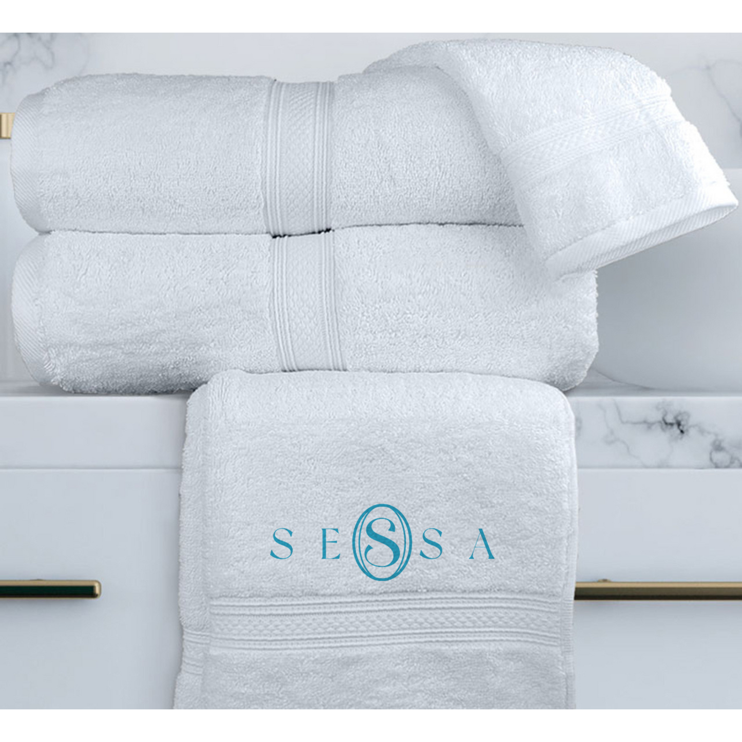 100% Long Staple Cotton White Wash Cloth