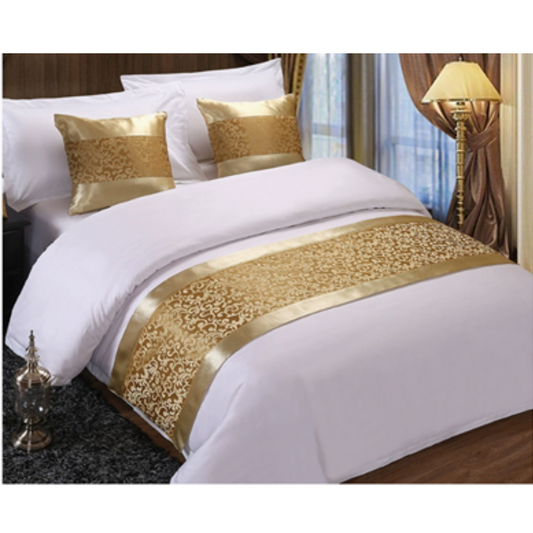 Embroidered Organic Cotton Bed Runner – 50x240 cm