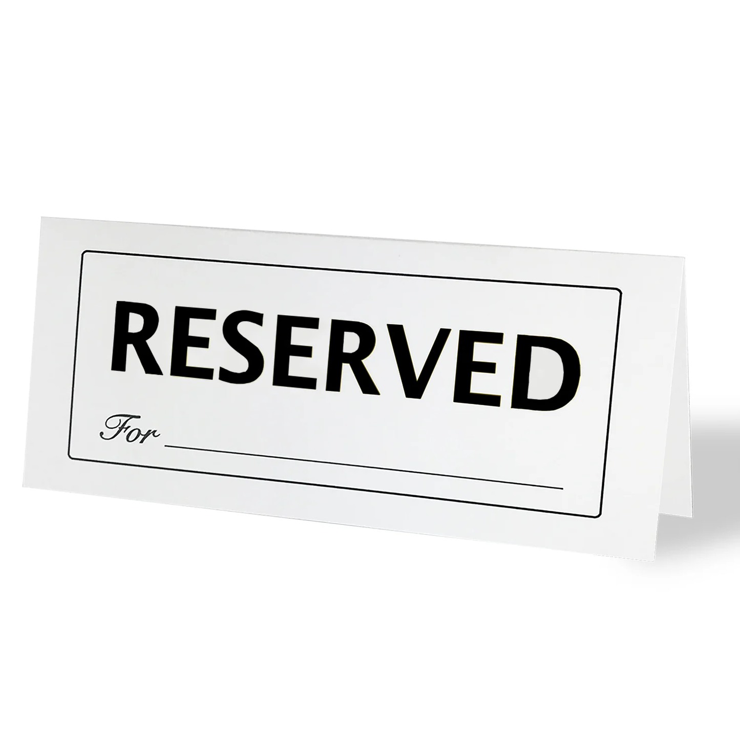 Stylish Table Tent & Reservation Card
