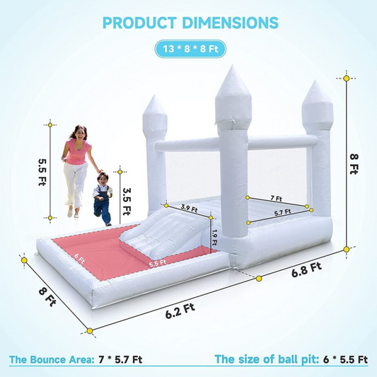 Durable PVC Bouncing House for Kids – Inflatable Play Structure