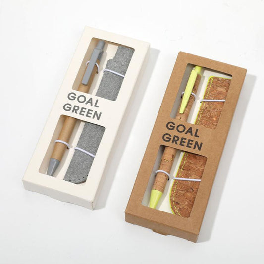 Eco-Friendly Bamboo and Recycled Ballpoint Pen Set