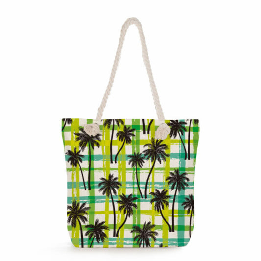Canvas Tote Bag with Digital Print and Cotton Rope Handles