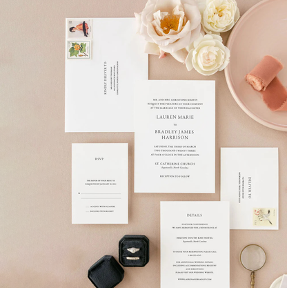 Custom Wedding Invitation Sheets for Hotel-Hosted Weddings