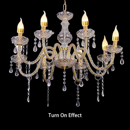Elegant Crystal Chandelier Ceiling Light – 65cm Decorative Acrylic Fixture