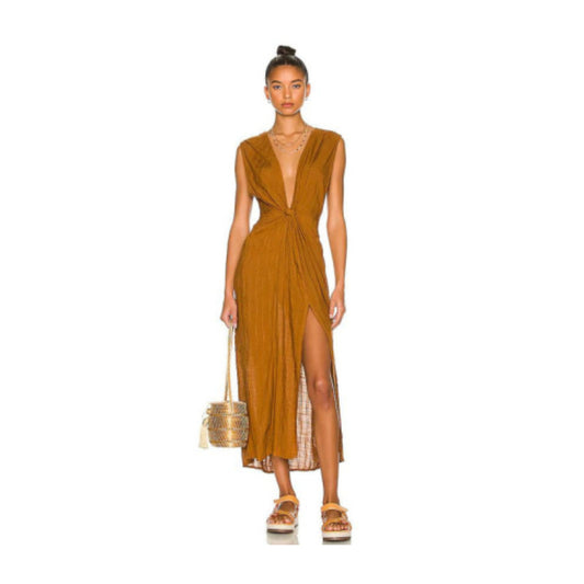 Down The Line Cover-Up – Plunge Neck Wrap Dress