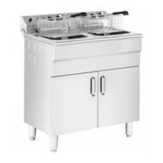 Commercial Electric Fryer – Dual 16L Capacity