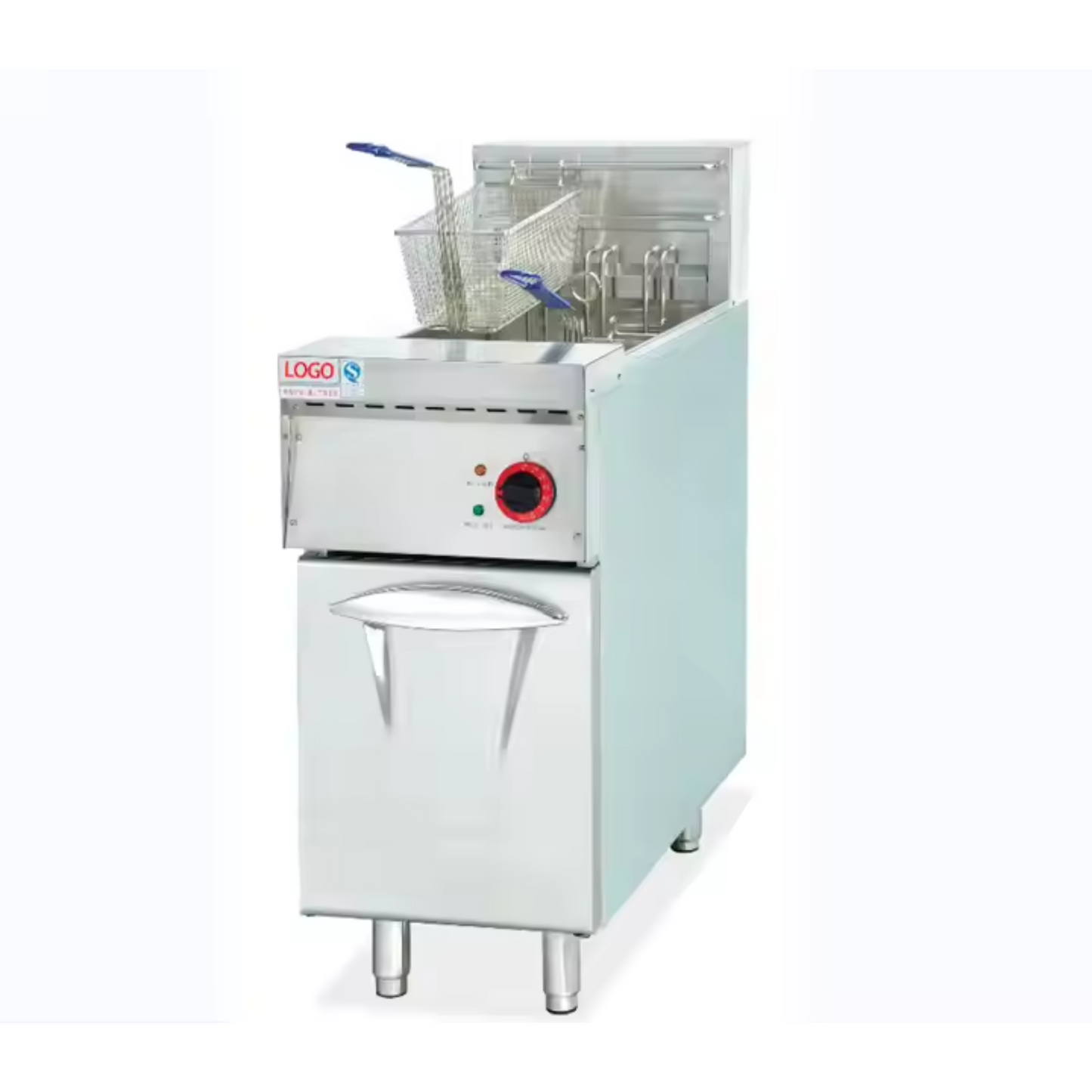 28L Electric Fryer – Single Tank with Dual Baskets, 9kW Power