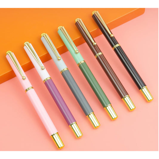 Custom Soft-Touch 0.5mm Gel Ink Rollerball Pen with Custom Logo