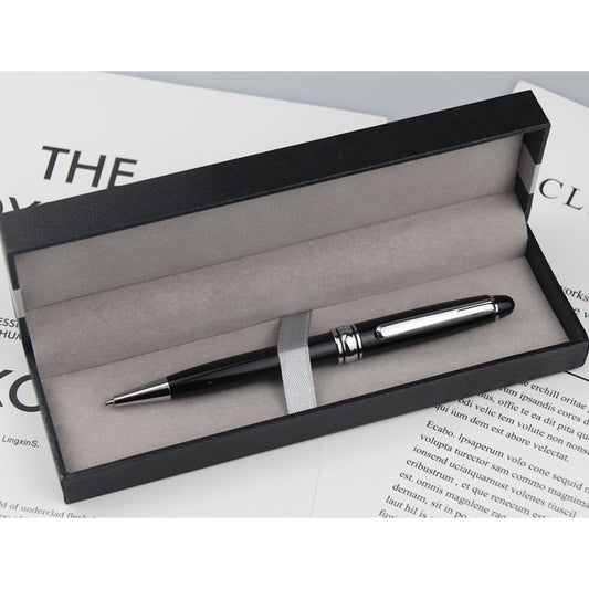 Executive Black Gift Box Pen Set – Twin Metal Ballpoint & Rollerball Pens