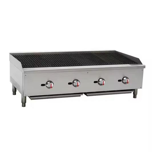 Gas Char Grill – 4-Burner Commercial Grilling Station
