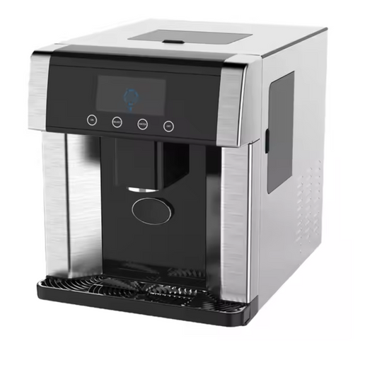 Compact Ice Dispenser – 10-15kg/24h with Cold Water Tank