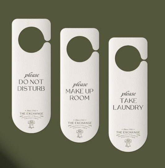 Customizable Polyvinyl Door Hanger Sign – Durable & Versatile Design