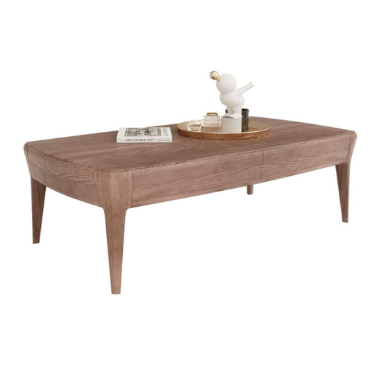 Rectangular Coffee Table LT7E321W with Refined Silhouette