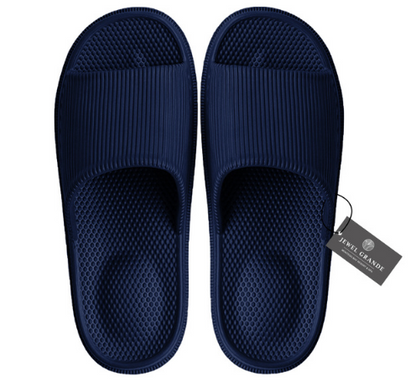 Slipper Slides – PVC Sole & Leather Upper with Custom Logo