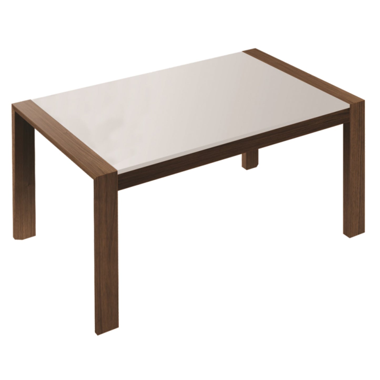 Rectangular Dining Table with Paired Base – Model DT63071T-A + DT60071P-WM