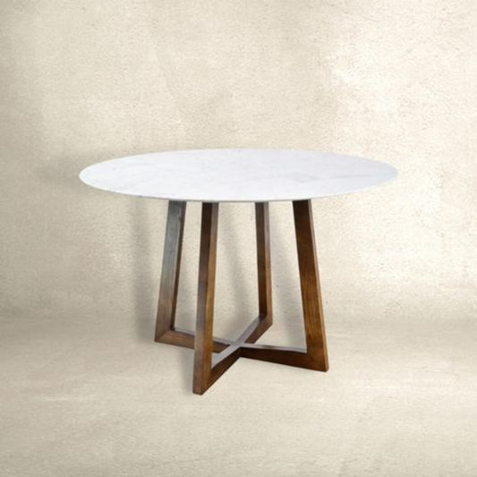 Round Wooden Dining Table – Model DT63091-WN