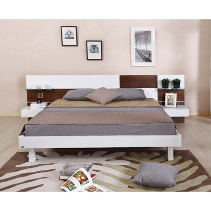 Contemporary King Bed with Extended Headboard – Model BB6W3163 Series