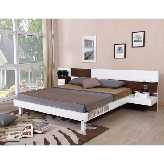 Contemporary King Bed with Extended Headboard – Model BB6W3163 Series