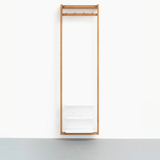 Slim Wooden Hallstand with Vertical Storage Design LD63W201