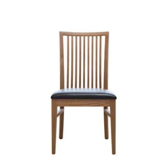 Upholstered Wooden Dining Chair DC63707-P19 with High Backrest