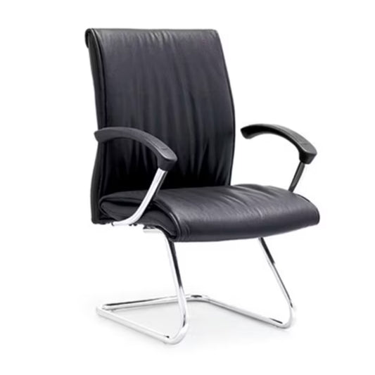 A451-4 Executive Visitor Chair with Chrome Frame and Padded Armrests