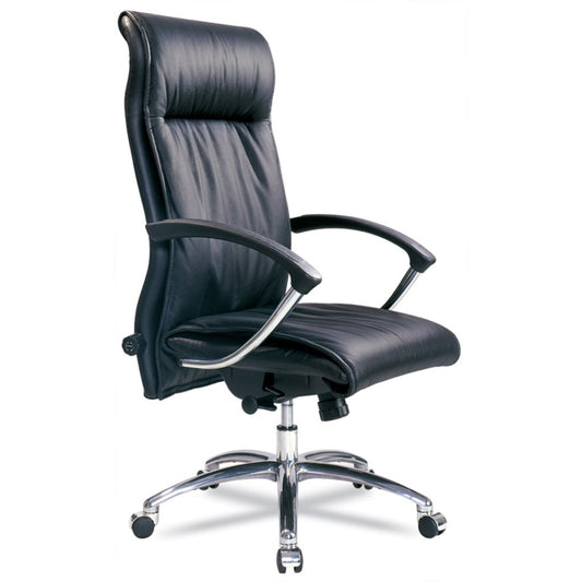 A451STG High-Back Executive Office Chair with Chrome Cantilever Base