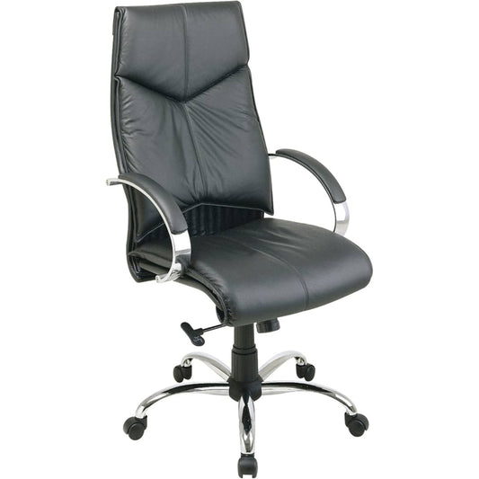 KC-2290STG Ergonomic High-Back Office Chair with Sleek Chrome Frame