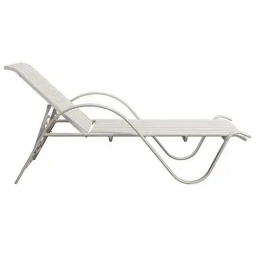 Textilene Fabric Sun Lounger with Aluminum Frame