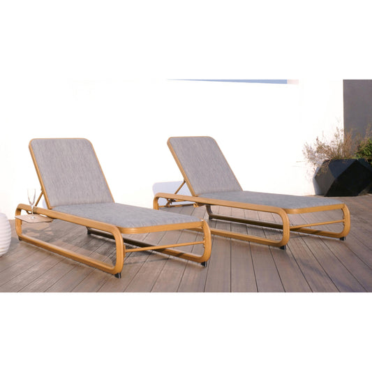 Sun Lounger BP-6300 with Fixed Cushion and HPL Tray